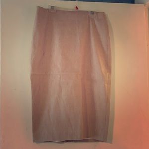 Express light pink pencil skirt